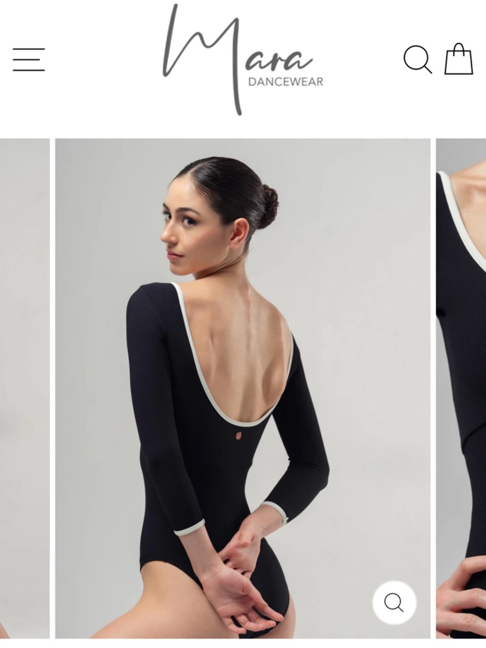 Mara Dancewear Leotard - Alma Black Leotard Size M - Picture 9 of 10